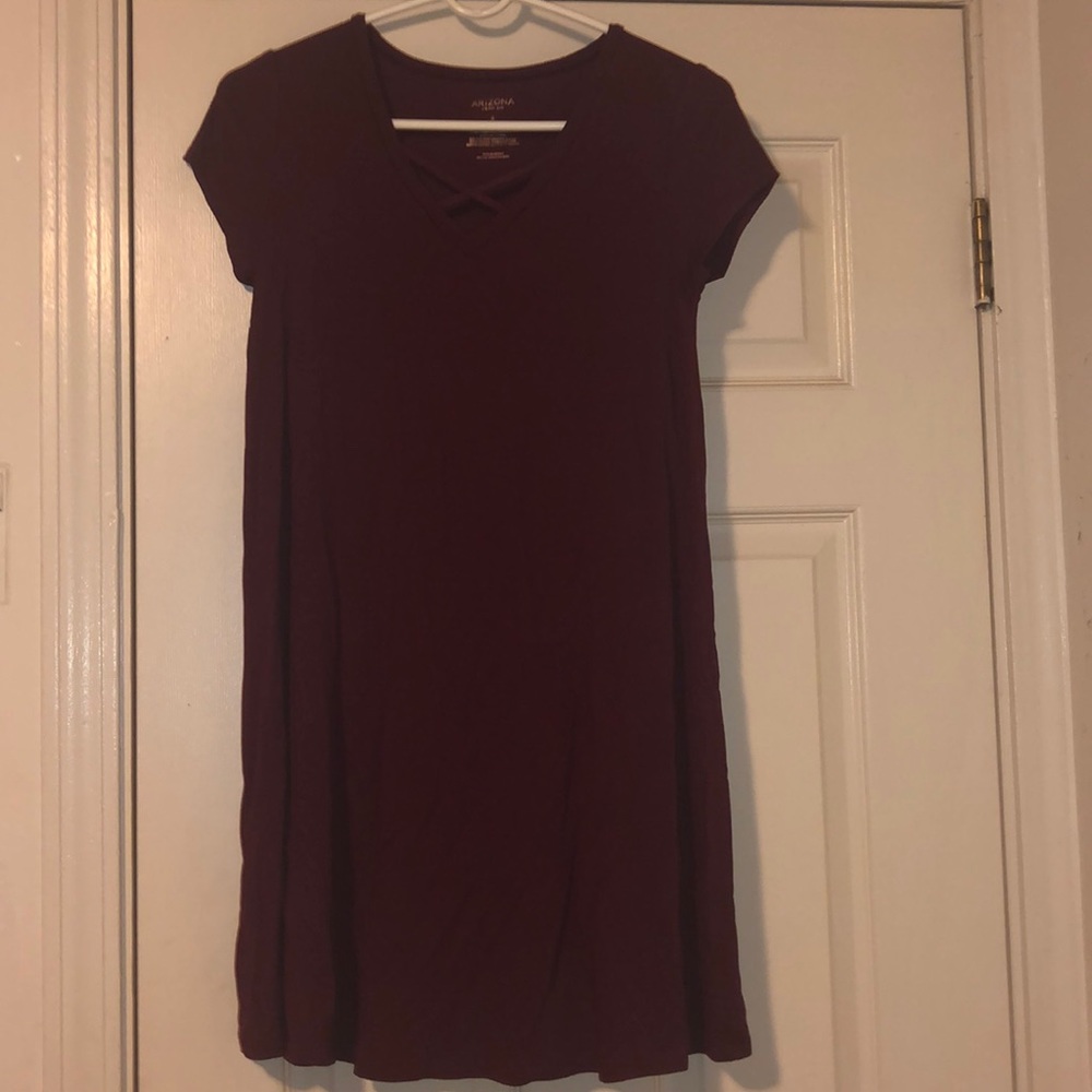 Burgundy dress